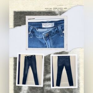 Abercrombie & Fitch High Rise Dark Blue Jeans